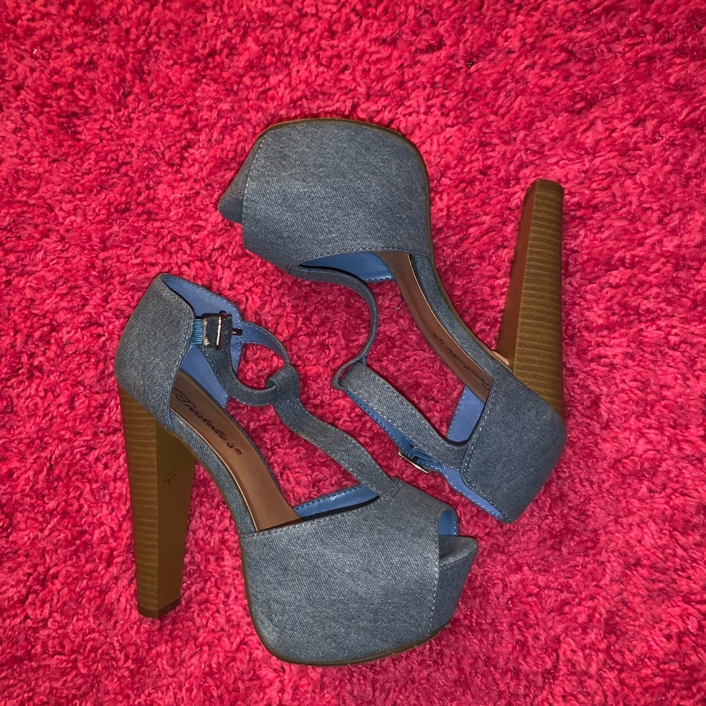 Denim Heels